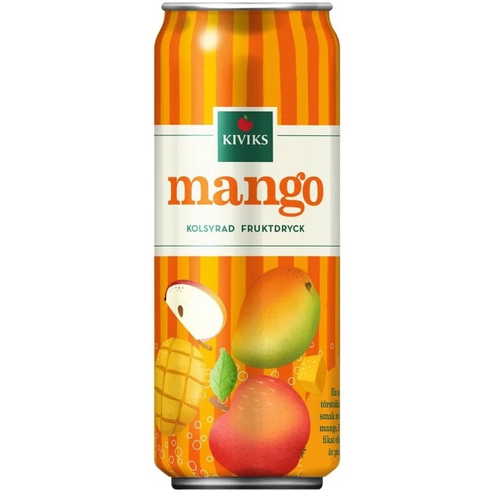Kiviks Carbonated Drink, Mango - 33 cl