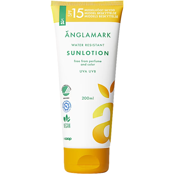 Änglamark Sun Lotion SPF 15, Unscented - 200 ml