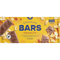 Dazzley Bars, Peanut Chocolate, 5-pack - 250 grams