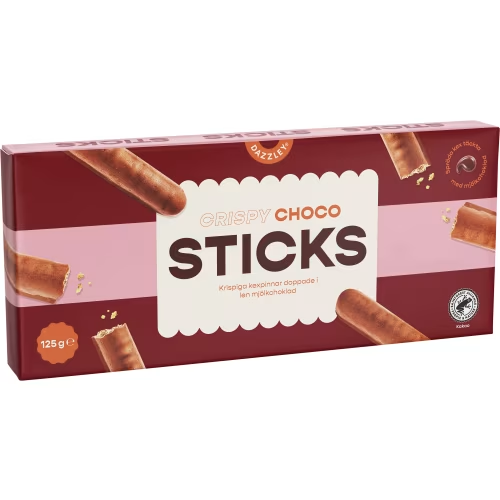 Dazzley Choco Sticks - 125 grams