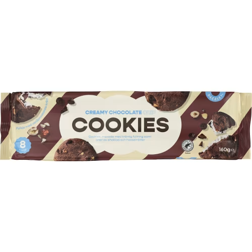Dazzley Cookies, Creamy Chocolate - 160 grams