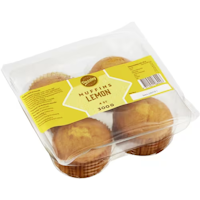 Dazzley Lemon Muffins, 4-pack - 300 grams