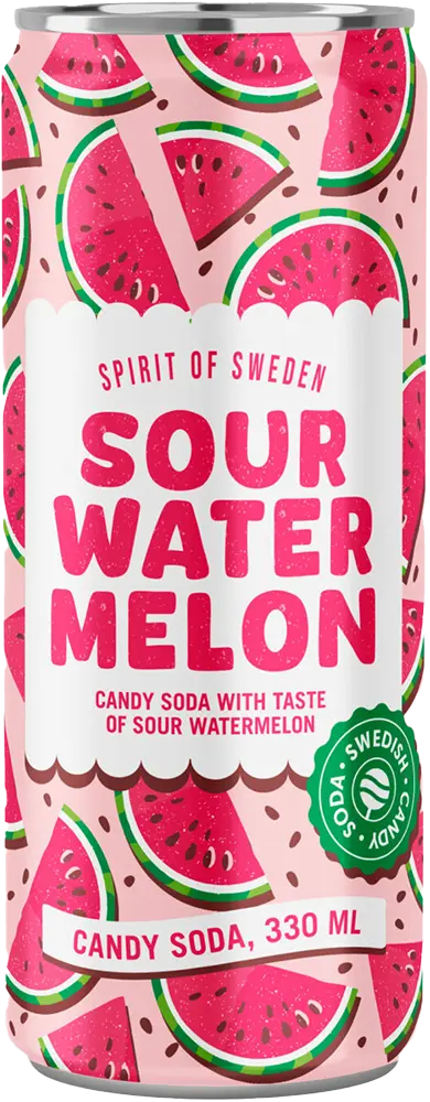 Spirit Of Sweden Sour Watermelon Soda - 33 cl