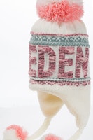 Robin Ruth Bon Bon Plus Winter Hat - Sweden, White/Pink