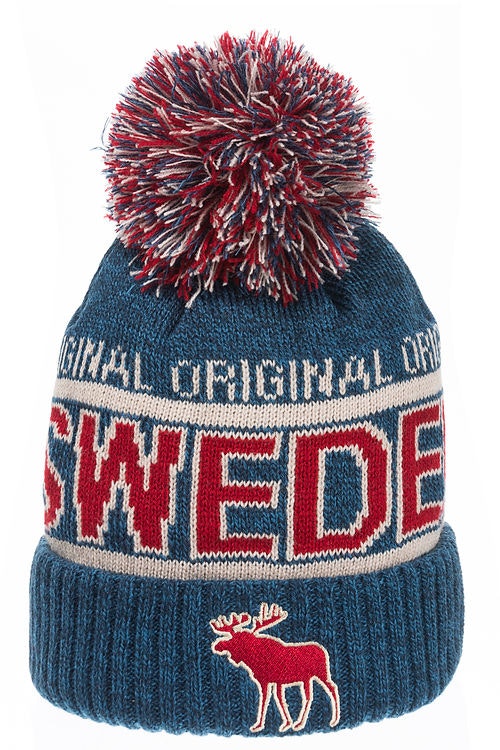 Robin Ruth Mesh Beanie - Sweden, Blue/Red