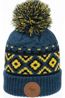 Robin Ruth Leather Stamp Beanie - Sweden, Blue/Yellow
