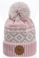 Robin Ruth Leather Stamp Beanie - Sweden, Light Pink/Grey