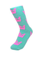 Robin Ruth Classic Socks, Size 36-42 - Swedish Crown, Mint/Pink