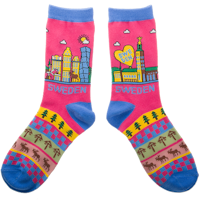 Robin Ruth Classic Socks, Size 36-42 - Stockholm Skyline, Multicolor