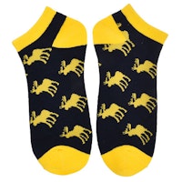 Robin Ruth Ankle Socks, Size 40-45 - Moose, Black/Yellow