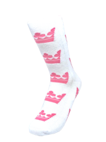 Robin Ruth Classic Socks, Size 36-42 - Swedish Crown, White/Pink