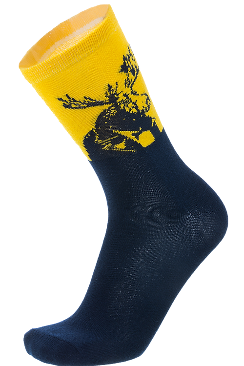Robin Ruth Classic Socks, Size 40-45 - Moose, Yellow/Black