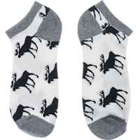 Robin Ruth Ankle Socks, Size 36-42 - Moose, White