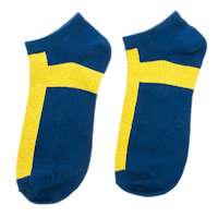 Robin Ruth Ankle Socks, Size 40-45 - Sweden Flag, Blue/Yellow