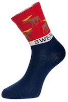 Robin Ruth Classic Socks, Size 26-42 - Moose, Navy/Red