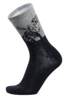 Robin Ruth Classic Socks, Size 40-45, Grey/Black