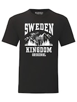 Robin Ruth T-shirt Unisex, "Sweden Kingdom", Black
