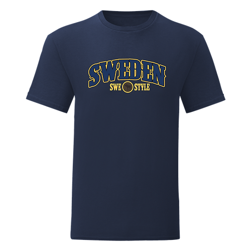 Robin Ruth T-shirt Unisex, "Sweden Swe Style", Blue