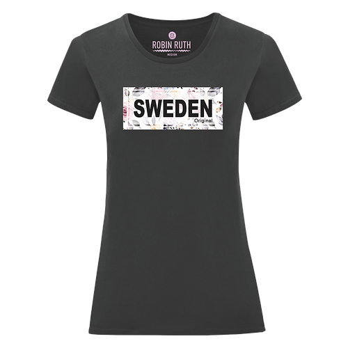Robin Ruth T-shirt Women, "Sweden", Black