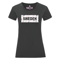 Robin Ruth T-shirt Women, "Sweden", Black