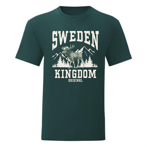 Robin Ruth T-shirt Unisex, "Sweden Kingdom", Green