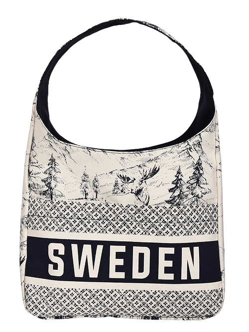 Robin Ruth City Bag Small Premium, Sweden, Blue/White - 32x26 cm