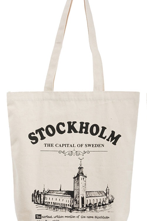 Robin Ruth Natural Tote Bag, Stockholm, White - 36x37 cm