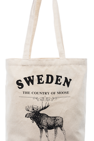 Robin Ruth Natural Tote Bag, Moose, Wit - 36x37 cm