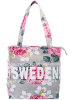 Robin Ruth Classic Small Canvas Bag, Flowers, Multicolor - 25x25 cm