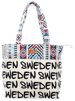 Robin Ruth Classic Small Canvas Bag, Graffiti, Multicolor - 25x25 cm