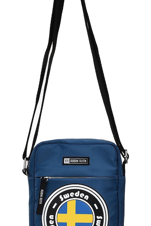 Robin Ruth Urban Messenger Bag, Swedish Flag, Blue - 19x15 cm