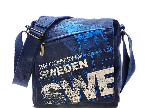 Robin Ruth Messenger Bag, Sweden, Blue - 25x25 cm