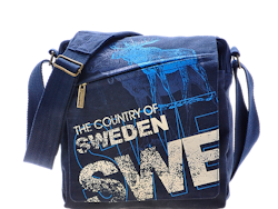 Robin Ruth Messenger Bag, Sweden, Blue - 25x25 cm