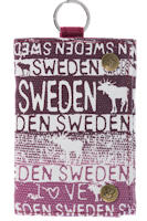 Robin Ruth Canvas Wallet, Violet/White - 24x12 cm