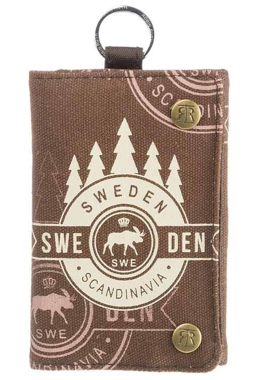 Robin Ruth Canvas Wallet, Brown - 24x12