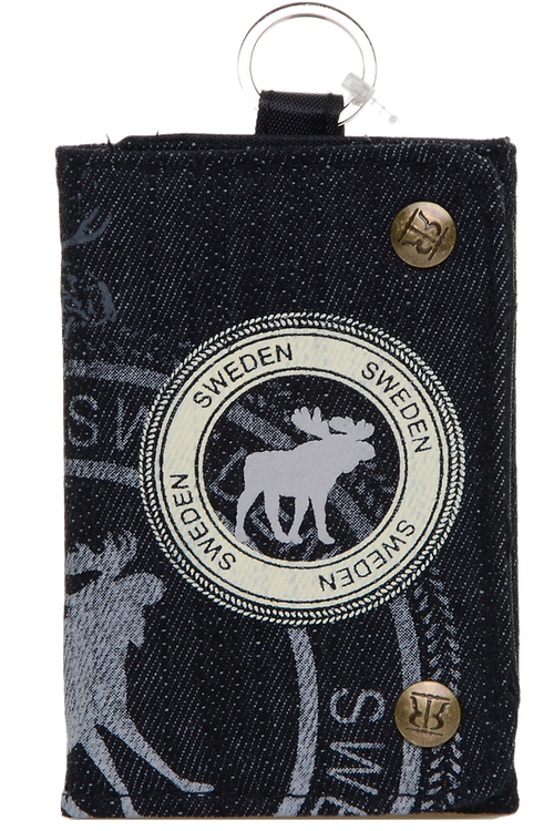 Robin Ruth Canvas Wallet, Blue - 24x12