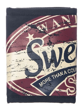 Robin Ruth Canvas Wallet, Wanted Sweden, Blue/Red - 24x12 cm