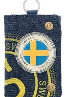 Robin Ruth Canvas Wallet, Sweden Flag, Blue - 24x12 cm