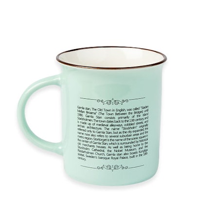 Robin Ruth Old Town Story Mug Large, Teal - 8,5x9,3cm