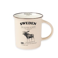Robin Ruth Moose Story Mug Large, White - 8,5x9,3cm