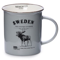 Robin Ruth Moose Story Mug Large, Grey - 8,5x9.3 cm