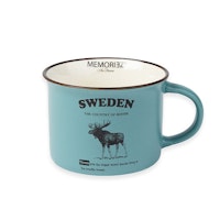 Robin Ruth Moose Story Mug Small, Blue - 9,5x10 cm