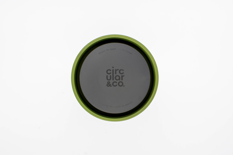 Take-away mugg Resemugg Circular&Co Cup - Cream & Honest Green