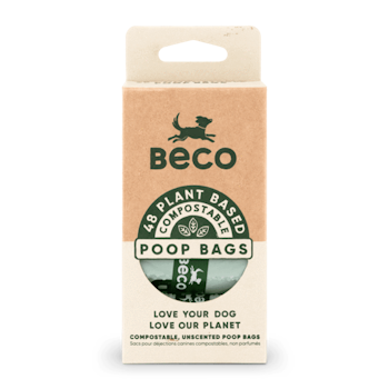 Komposterbara hundbajspåsar från Beco - 60 stycken