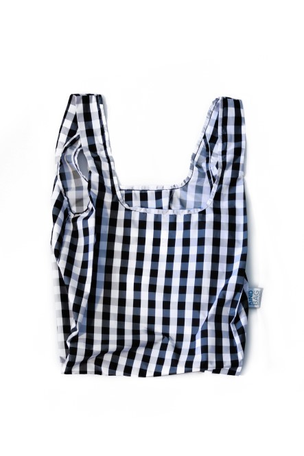 Shoppingkasse - Gingham Black & White - kind bag