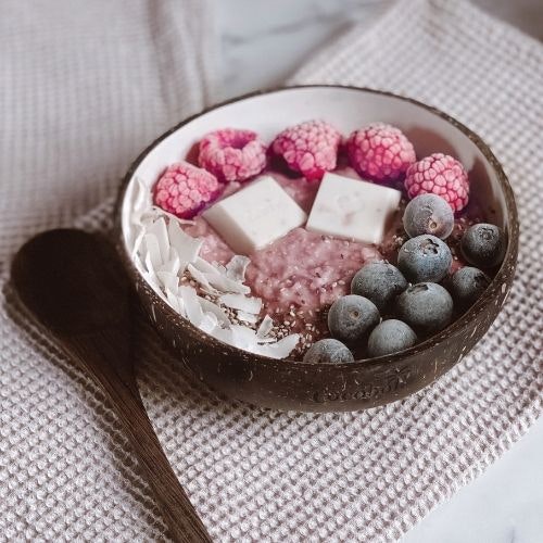 Coconut bowl, kokosskål klassisk vit cocobol Smoothie bowl