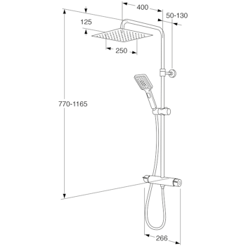 Gustavsberg Nordic 3 Square Duschsystem