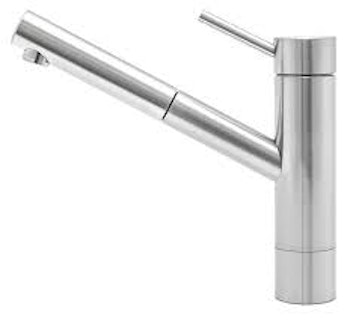 KWC inox Köksblandare med utdragbar pip