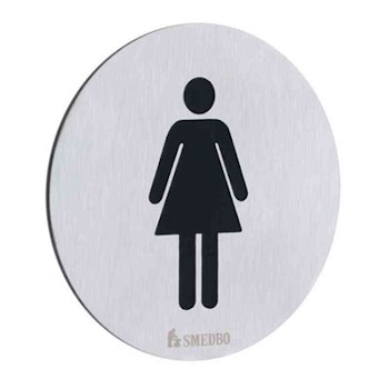 Toalettsymbol Självhäftande