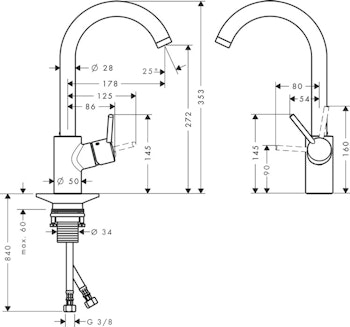 Hansgrohe Talis S2 Variarc Köksblandare